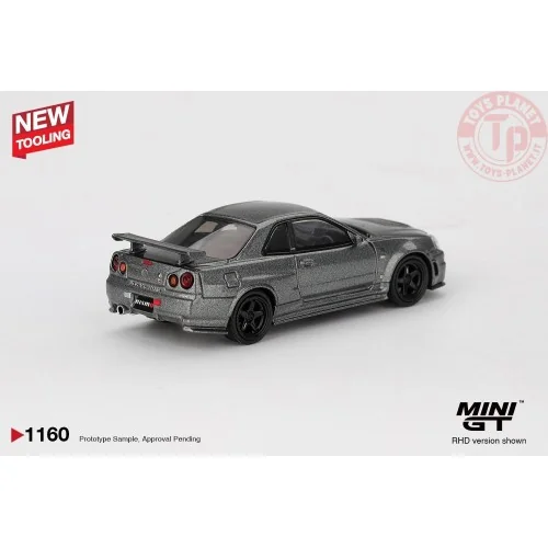 1/64 NISSAN SKYLINE GTR (R34) DARK METAL GRAY NISMO CRS 1999 MGT01160-R MINI GT
