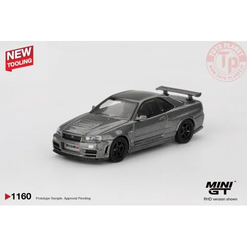 1/64 NISSAN SKYLINE GTR (R34) DARK METAL GRAY NISMO CRS 1999 MGT01160-R MINI GT