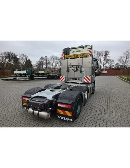 1/50 Bolk VOLVO FH AERO GLOBETROTTER XL 6X2 TWIN STEER EURO PX LOW LOADER - 2 AXLE HIGH WOODEN BOX WITH TOP SEAL WSI 01-5387 ...