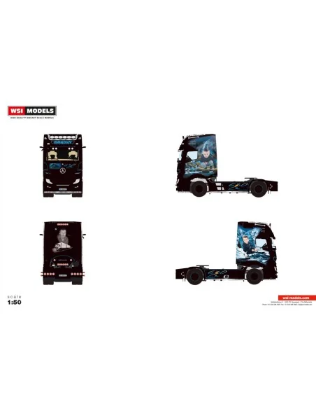 1/50 Magnin MERCEDES-BENZ ACTROS MP5 GIGA SPACE 4X2 WSI 01-5396 WSI MODELS