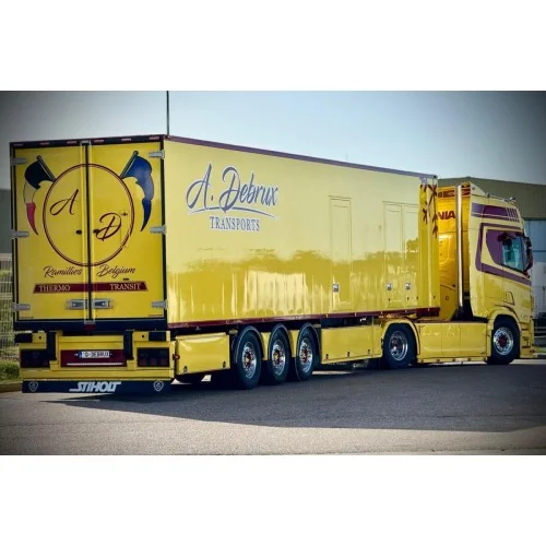 1/50 A. Debrux SCANIA R HIGHLINE CR20H 4X2 REEFER TRAILER - 3 AXLE WSI 01-5258 WSI MODELS