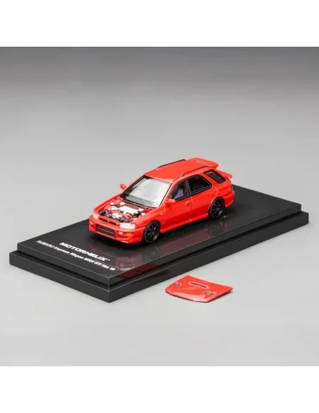 1/64 SUBARU IMPREZA WRX SW STATION WAGON 2001 - RED MOTORHELIX M67106 MOTORHELIX