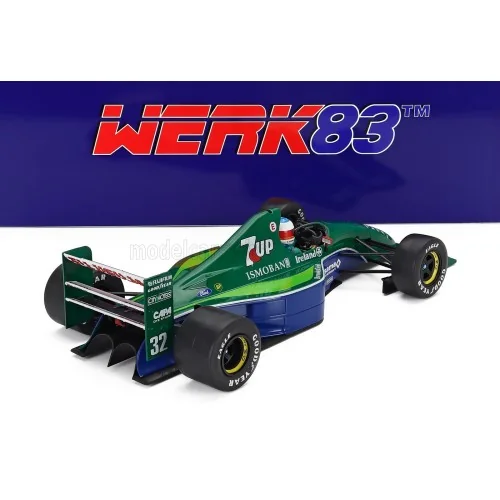 1/18 JORDAN F1 191 TEAM 7up JORDAN N 32 FREE PRACTICE BELGIUM GP 1991 MICHAEL SCHUMACHER W1802502 WERK83