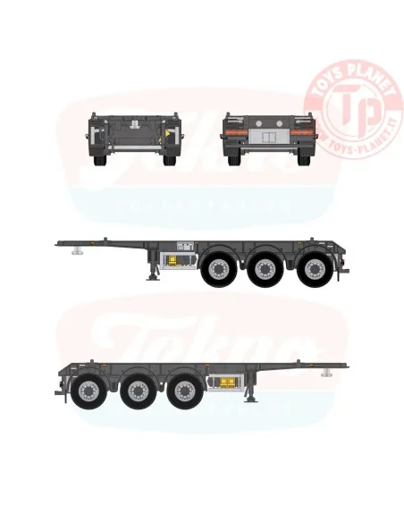 1/50 Porta Container Cisterna TEKNO 90653 TEKNO
