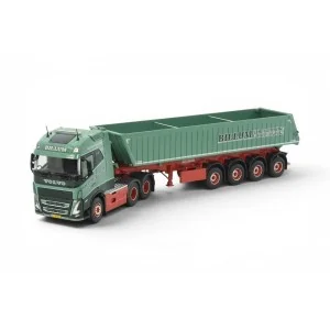 1/50 Billum Volvo FH05 Globetrotter 6x2 con vasca 4 assi TEKNO 89498 TEKNO