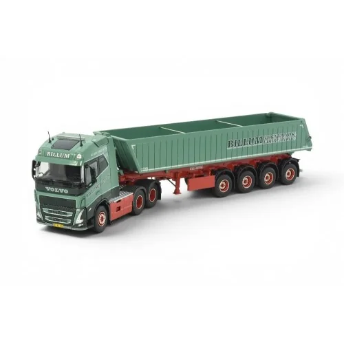 1/50 Billum Volvo FH05 Globetrotter 6x2 con vasca 4 assi TEKNO 89498 TEKNO