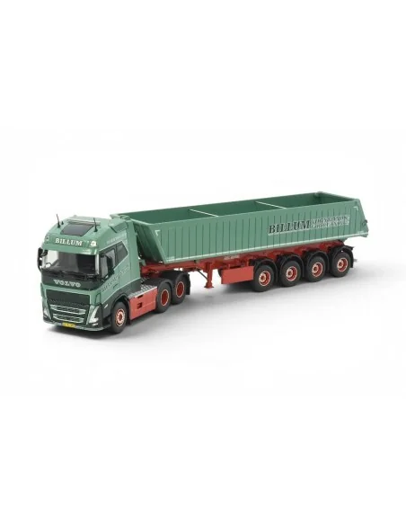 1/50 Billum Volvo FH05 Globetrotter 6x2 con vasca 4 assi TEKNO 89498 TEKNO