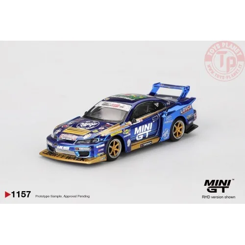 1/64 NISSAN SILVIA S15 LB-SUPER SILHOUETTE N555 TEAM MINI GT LIBERTY WALK FORMULA DRIFT 2025 MGT01157-R Mini Gt