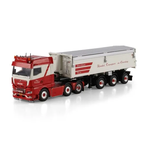1/50 Buijs Transport MAN TGX GM 6X2 TWIN STEER TIPPER TRAILER - 3 AXLE WSI 01-4941 WSI MODELS