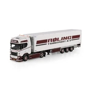 1/50 Roling SCANIA R HIGHLINE CR20H 4X2 REEFER TRAILER - 3 AXLE WSI 01-5156 WSI MODELS