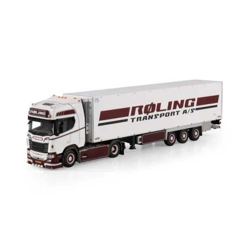 1/50 Roling SCANIA R HIGHLINE CR20H 4X2 REEFER TRAILER - 3 AXLE WSI 01-5156 WSI MODELS