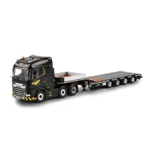 1/50 BROSHUIS DAF XG MY25 6X2 TWIN STEER SEMI LOW LOADER - 4 AXLE WSI 04-2244 WSI MODELS