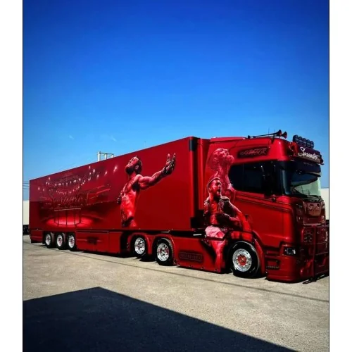 1/50 Sarantos Scania NGS Highline 6x2 con semirimorchio frigo TEKNO 90152 TEKNO