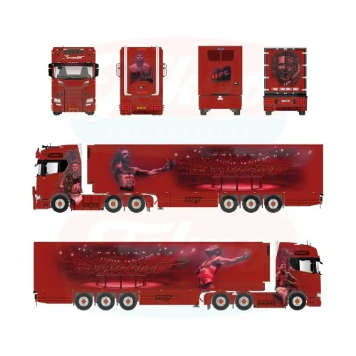 1/50 Sarantos Scania NGS Highline 6x2 con semirimorchio frigo TEKNO 90152 TEKNO