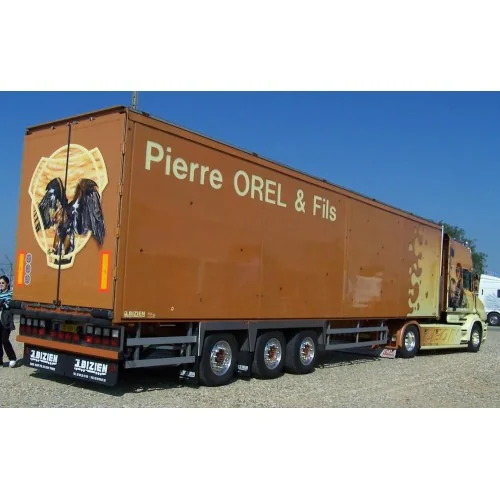 1/50 Pierre Orel Scania Torpedo 164-580 con semirimorchio chiuso TEKNO 90577 TEKNO