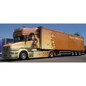 1/50 Pierre Orel Scania Torpedo 164-580 con semirimorchio chiuso TEKNO 90577 TEKNO