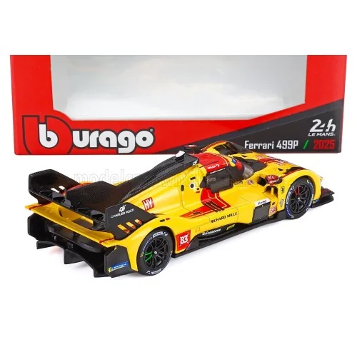 1/43 FERRARI - 499P 3.0L TURBO V6 TEAM AF CORSE N 83 WINNER 24h LE MANS 2025 ROBERT KUBICA - PHIL HANSON - YIFEI YE BU 18-363...