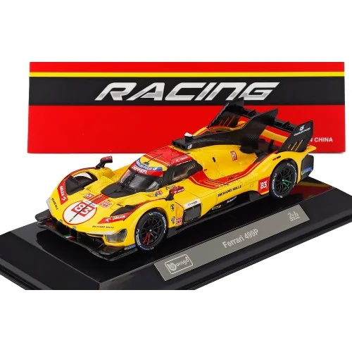 1/43 FERRARI 499P 3.0L TURBO V6 TEAM AF CORSE N 83 WINNER 24h LE MANS 2025 ROBERT KUBICA - PHIL HANSON - YIFEI YE CON VETRINA...