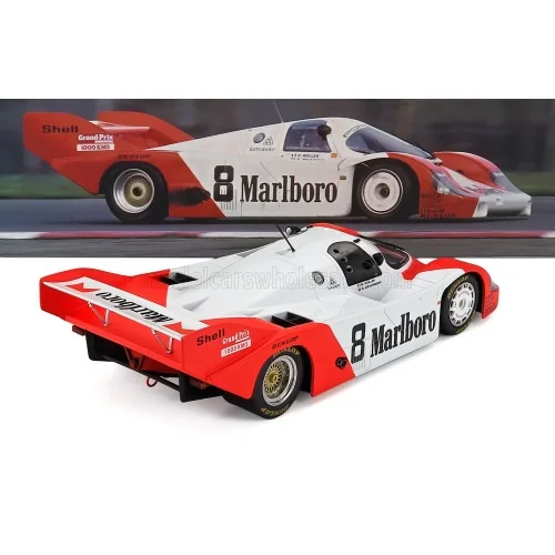 1/18 PORSCHE - 956 2.6L TURBO TEAM JOEST RACING N 8 2nd 1000km SILVERSTONE 1983 BOB WOLLEK - STEFAN JOHANSSON W18036003 WERK83