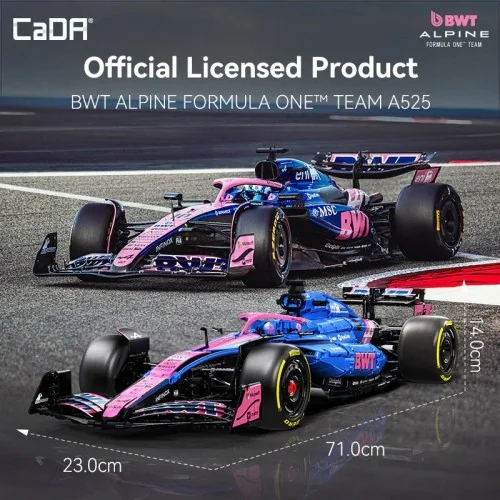 1:8 BWT Alpine F1 Team A525 Racing Car - 2173 pcs CADA C64012W CADA