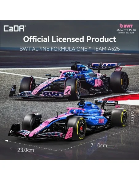 1:8 BWT Alpine F1 Team A525 Racing Car - 2173 pcs CADA C64012W CADA