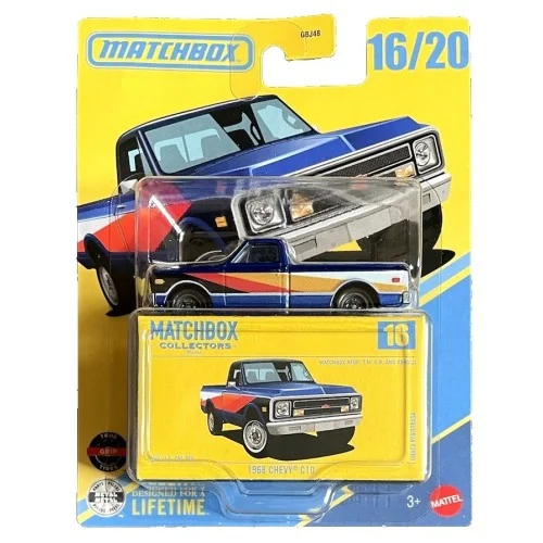 1/64 1968 Chevrolet Chevy C10 MATCHBOX JJW06 MATCHBOX