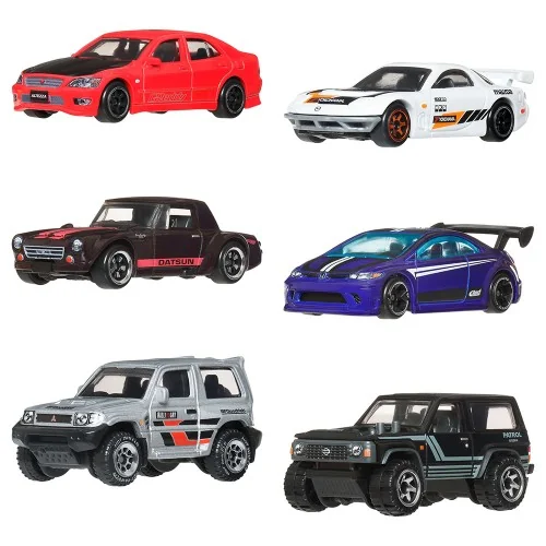 1/64 HOT WHEELS CARS STREETS OF JAPAN SET OF 6 HOT WHEELS JLB23 HOT WHEELS