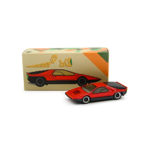 1/64 Alfa Romeo 33 Bertone Carabo 1968 - Rosso LAUDORACING MLCP0019 LAUDORACING