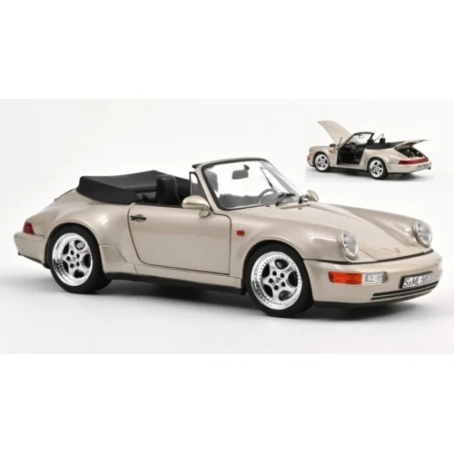 1/18 PORSCHE 911 TURBO LOOK CABRIOLET 1992 SILVER METALLIC NV187140 NOREV