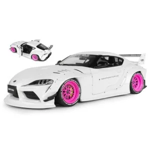 1/18 TOYOTA GR SUPRA LIBERTY WALK BODY KIT WHITE PINK 2025 S1815502 SOLIDO