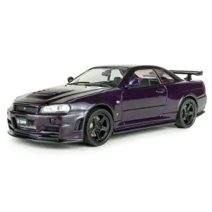 1/43 NISSAN SKYLINE GT-R (R34) Z-TUNE 1999 MIDNIGHT PURPLE S4318201 SOLIDO