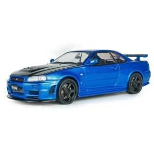 1/43 NISSAN SKYLINE GT-R (R34) Z-TUNE 1998 BAYSIDE BLUE S4318202 SOLIDO