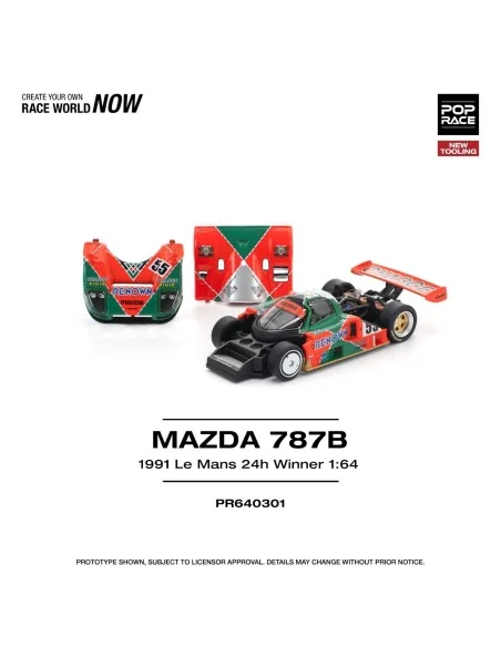 1/64 Mazda 787B, 1991 Le Mans 24h Winner PR640301 POP RACE