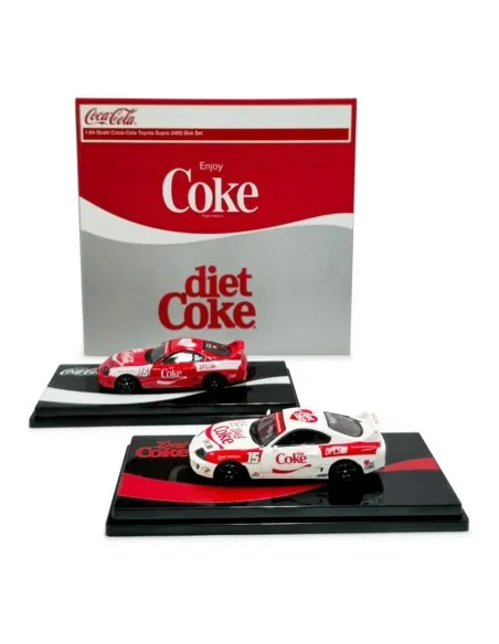1/64 Toyota Supra A80 Coca Cola Limited Box Set IN64-DPLS-A80-HKTS25 INNO MODELS