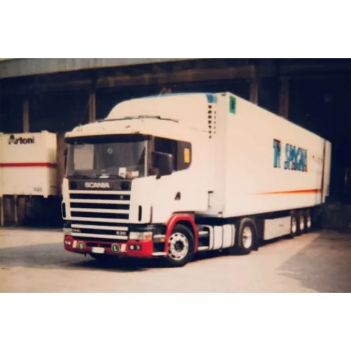 1/50 Tirspagna SCANIA 4 SERIES FLAT ROOF 4X2 REEFER TRAILER - 3 AXLE WSI 01-5314 WSI MODELS