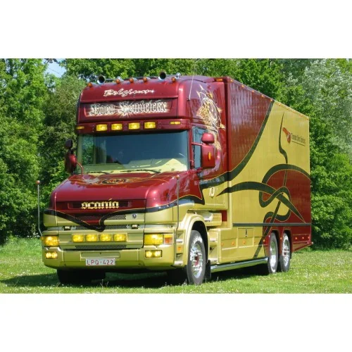 1/50 Koen Hendrickx SCANIA 4 SERIES TORPEDO TOPLINE RIGED BOX TRUCK 6X2 TAG AXLE WSI 01-5389 WSI MODELS