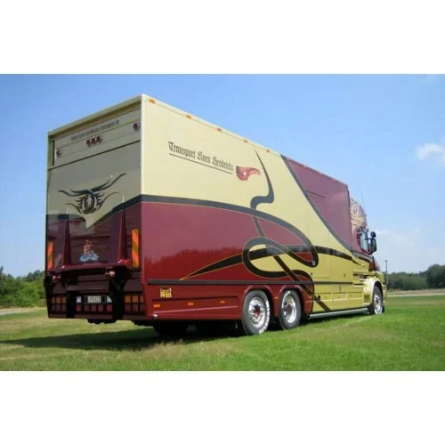1/50 Koen Hendrickx SCANIA 4 SERIES TORPEDO TOPLINE RIGED BOX TRUCK 6X2 TAG AXLE WSI 01-5389 WSI MODELS