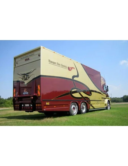 1/50 Koen Hendrickx SCANIA 4 SERIES TORPEDO TOPLINE RIGED BOX TRUCK 6X2 TAG AXLE WSI 01-5389 WSI MODELS