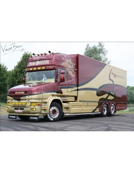 1/50 Koen Hendrickx SCANIA 4 SERIES TORPEDO TOPLINE RIGED BOX TRUCK 6X2 TAG AXLE WSI 01-5389 WSI MODELS