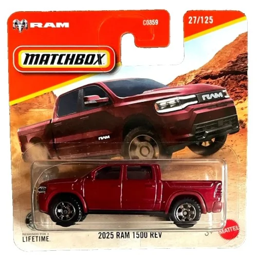 1/64 2025 Dodge RAM 1500 REV MATCHBOX JHP32 MATCHBOX