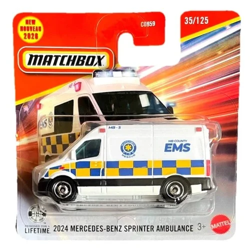 1/64 2024 Mercedes Benz Sprinter Ambulanza MATCHBOX JHN67 MATCHBOX