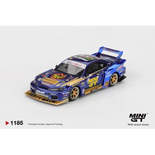 1/64 NISSAN SILVIA S15 LB-SUPER SILHOUETTE n555 TEAM MINI GT LIBERTY WALK FORMULA DRIFT 2025 MGT01185-R MINI GT