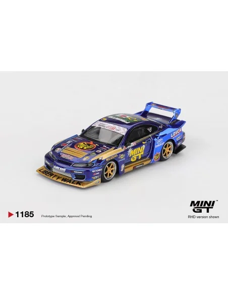 1/64 NISSAN SILVIA S15 LB-SUPER SILHOUETTE n555 TEAM MINI GT LIBERTY WALK FORMULA DRIFT 2025 MGT01185-R MINI GT