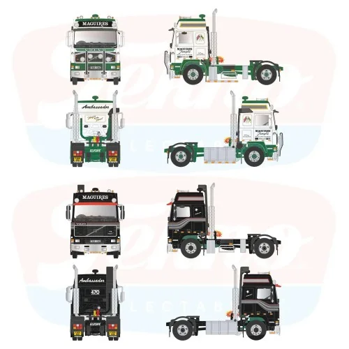 1/50 Maguires Set 2 Volvo F16 Globetrotter 4x2 TEKNO 91088 TEKNO
