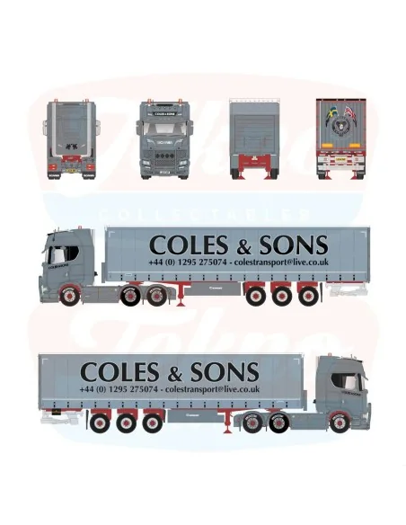 1/50 Coles & Sons Scania Next Gen S-Highline con semirimorchio centinato TEKNO 86945 TEKNO
