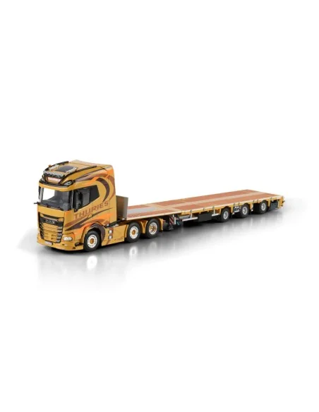 1/50 Thuries DAF XG+ 6X2 TWIN STEER FLATBED MEGA TRAILER - 3 AXLE WSI 01-5091 WSI MODELS