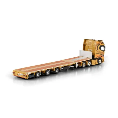 1/50 Thuries DAF XG+ 6X2 TWIN STEER FLATBED MEGA TRAILER - 3 AXLE WSI 01-5091 WSI MODELS