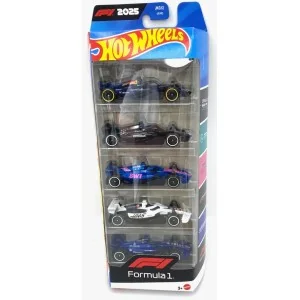 1/64 SET HOT WHEELS 5PZ FORMULA 1 2025 HOT WHEELS JKG12 HOT WHEELS