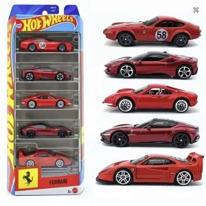 1/64 Hot wheels Set 5 auto Ferrari HOT WHEELS JKG16 HOT WHEELS