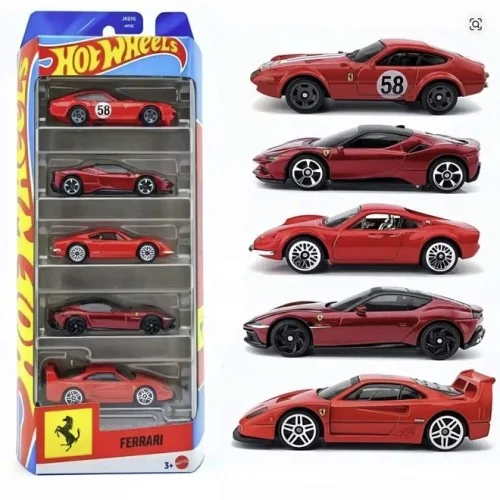 1/64 Hot wheels Set 5 auto Ferrari HOT WHEELS JKG16 HOT WHEELS